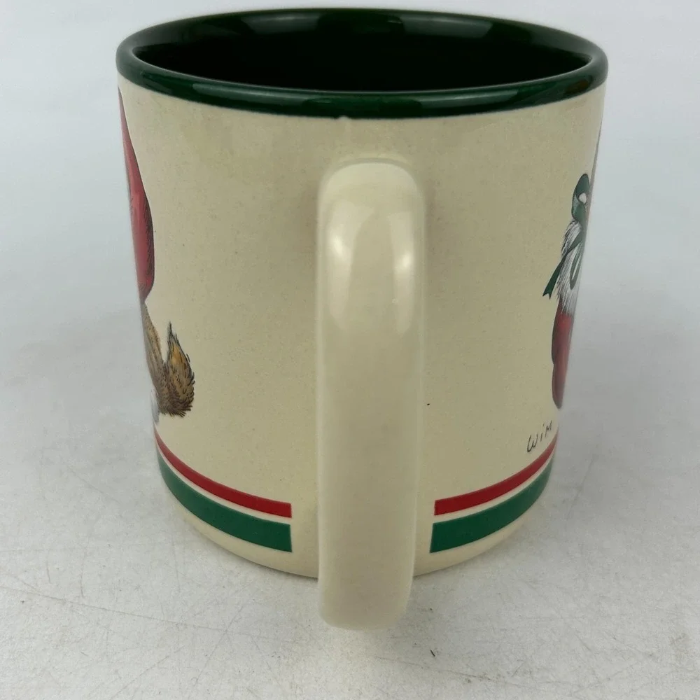 Vintage Potpourri Press 1989 Tabby‎ Kitten Santa Hat Christmas Coffee Tea Mug